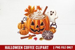 Halloween Coffee Clipart Sublimation Bundle Product Image 6