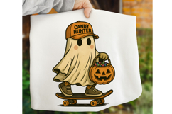 Camo Halloween Ghost PNG, Camo Candy hunter PNG, Spooky PNG Product Image 1