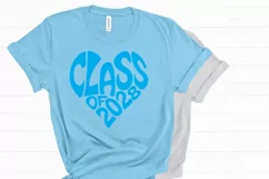 Class of 2028 in the shape of a heart SVG Cut File Product Image 1