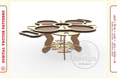 Wine Serving Tray - laser cutting file - Glowforge ready SVG Product Image 5