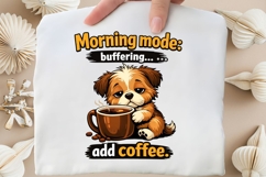Coffee First Opinions Later Funny Dog Coffee Lover Shirt Product Image 5