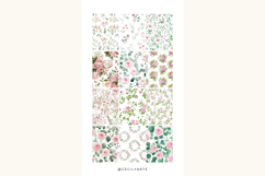 Light Pink And Green Floral Seamless Pattern Bundle Product Image 5