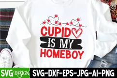 Cupid is my Homeboy SVG Cut File, Valentine's SVG Cut File Product Image 3