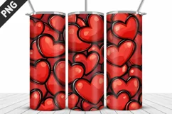 Valentines Love Skinny Tumbler PNG Wrap| Valentines Tumbler Product Image 2