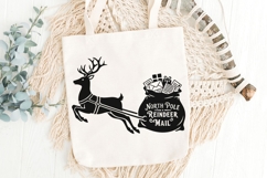 North Pole Reindeer Mail Svg, North Pole Postmark Svg. Product Image 6