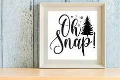 OH snap SVG, Christmas SVG, Vintage Sign SVG Product Image 3