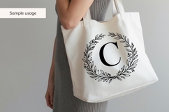 Wreath Monogram SVG Bundle 26 Letters Product Image 5