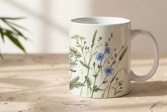 Sublimation herbs and wildflowers mug Product Image 2