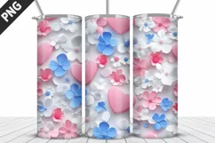 Valentines Love Skinny Tumbler PNG Wrap| Valentines Tumbler Product Image 2
