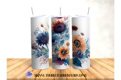 BOHO Flower 20 OZ Tumbler Sublimation Design PNG Product Image 5