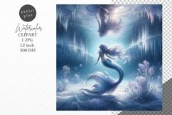 Winter, Mermaid, JPG, Junk journal, Product Image 1