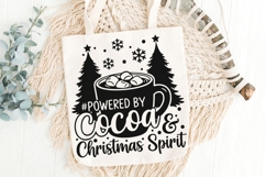 Powered By Cocoa And Christmas Spirit Svg, Hot Cocoa Svg. Product Image 6