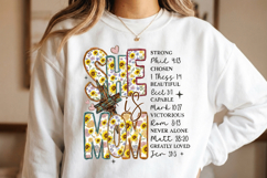 She Is mom PNG sublimation | Mother's Day PNG T-Shirt Product Image 2