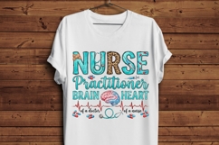 Nurse Practitioner PNG, NP Brain and Heart Sublimation Product Image 5