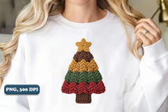 Crochet Yarn Christmas Tree PNG, Christmas tree PNG Product Image 5