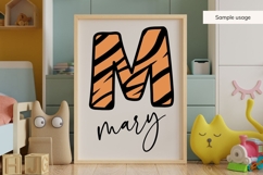 Tiger Print Alphabet SVG | Animal Letters Product Image 5