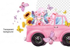 Gnome Butterflies in a flower truck, Gnome Butterflies Product Image 5