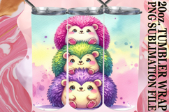 Joyful Nights 20oz tumbler wrap, Cute Animals Product Image 1