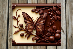 Chocolate | 4 Straight Skinny Tumbler Sublimation designs PL Product Image 5