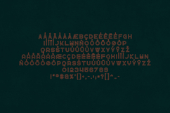 Greenth Outline Font Bold Double-Line Geometric Product Image 5