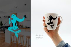 15 Mermaid SVG Bundle, Mermaid Silhouette, Mermaid Svg Product Image 6