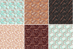 Rose Gold Marble Digital Paper,Pink Metallic Vein Pattern Product Image 5