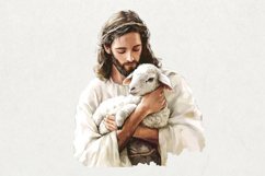 Watercolor Jesus Clipart PNG Product Image 1