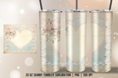Valentine Heart Tumbler Wrap Sublimation|Skinny Tumbler Product Image 4