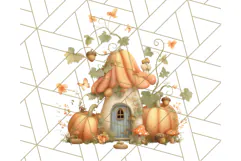 Halloween Witch House Clipart PNG with Potions and Brooms Product Image 5