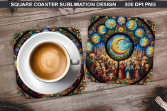 Christian Coaster Sublimation, Christian Coaster PNG Design Product Image 1