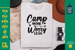 Camping SVG Design, Camping Quotes SVG Cut file Product Image 1