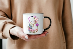 Glitter Bow Stethoscope PNG Nurse Clipart for Medical Fashio Product Image 5