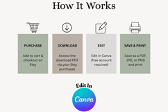 Birthday Invitation | Goth Witch Party Invitation canva edit Product Image 6