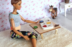 Miniature dollhouse wooden puzzle game digital download shap Product Image 5