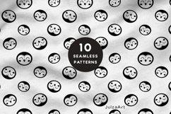 Black animal seamless pattern, Animal face digital paper Product Image 6