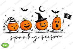 Trending Halloween PNG, Spooky Season PNG, Cute Pumpkin PNG Product Image 3