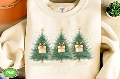 Watercolor Christmas Tree Clipart, Christmas Trees PNG Product Image 2
