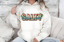 Salty Beach PNG, Retro Ocean Sunset Sublimation Design Product Image 5