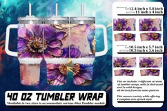 Sunny Blooms: Floral Sublimation Pattern Product Image 1