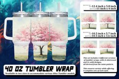 Lively Watercolor Tree Tumbler Sublimation - 40oz Product Image 1
