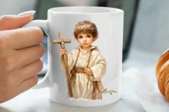 Christmas Baby Jesus Watercolor Clipart, Christmas Baby Jesu Product Image 5