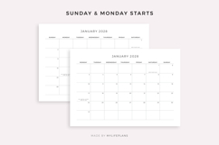 2028 Monthly Calendar with Holidays, Landscape, Printable Product Image 5