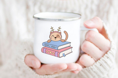 Winter Books Clipart, Christmas Bookish Png, Book Lover Svg Product Image 5