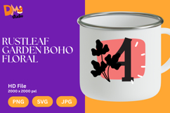 Rustleaf Garden Boho Floral Monogram Product Image 1