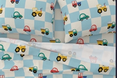 Little Cars Checkerboard Pattern Product Image 5