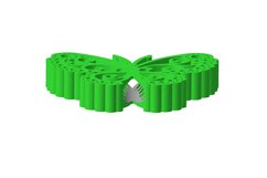 Butterfly Straw Topper STL File for 3D Printing. Product Image 5