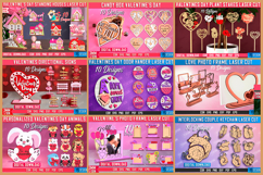 Valentine&#039;s Day Laser Cut Mega Bundle|Love Day SVG|Gift Idea Product Image 7