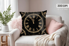 Happy New Year PNG Pillow, Festive New Year's Eve 2026 PNG Product Image 1