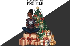 Christmas motivational women png design for T-shirts Product Image 2