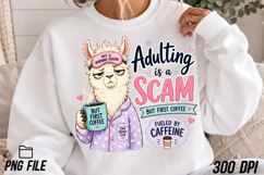 Adulting is a Scam Funny Sarcastic PNG Product Image 5